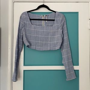 Free People crop top & pant set